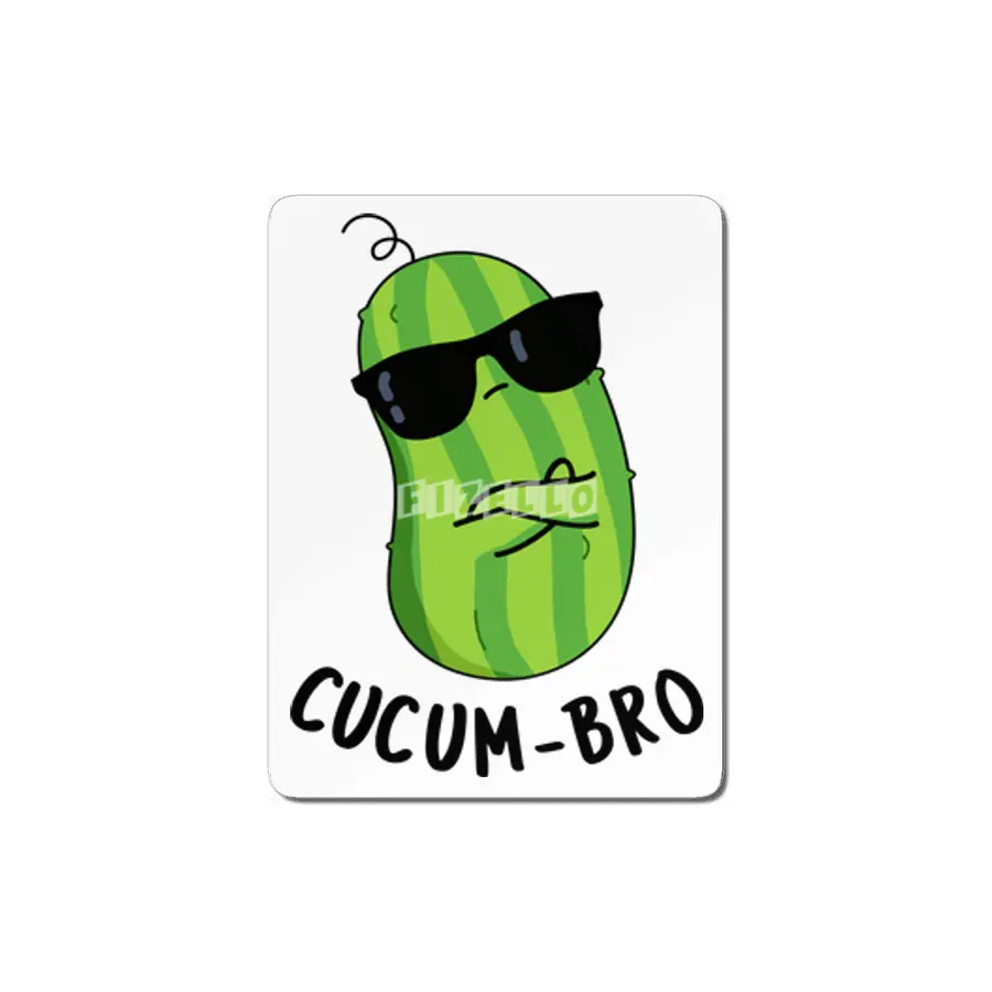 Cucum-bro Funny Cucumber Bro Pun MDF Tablo