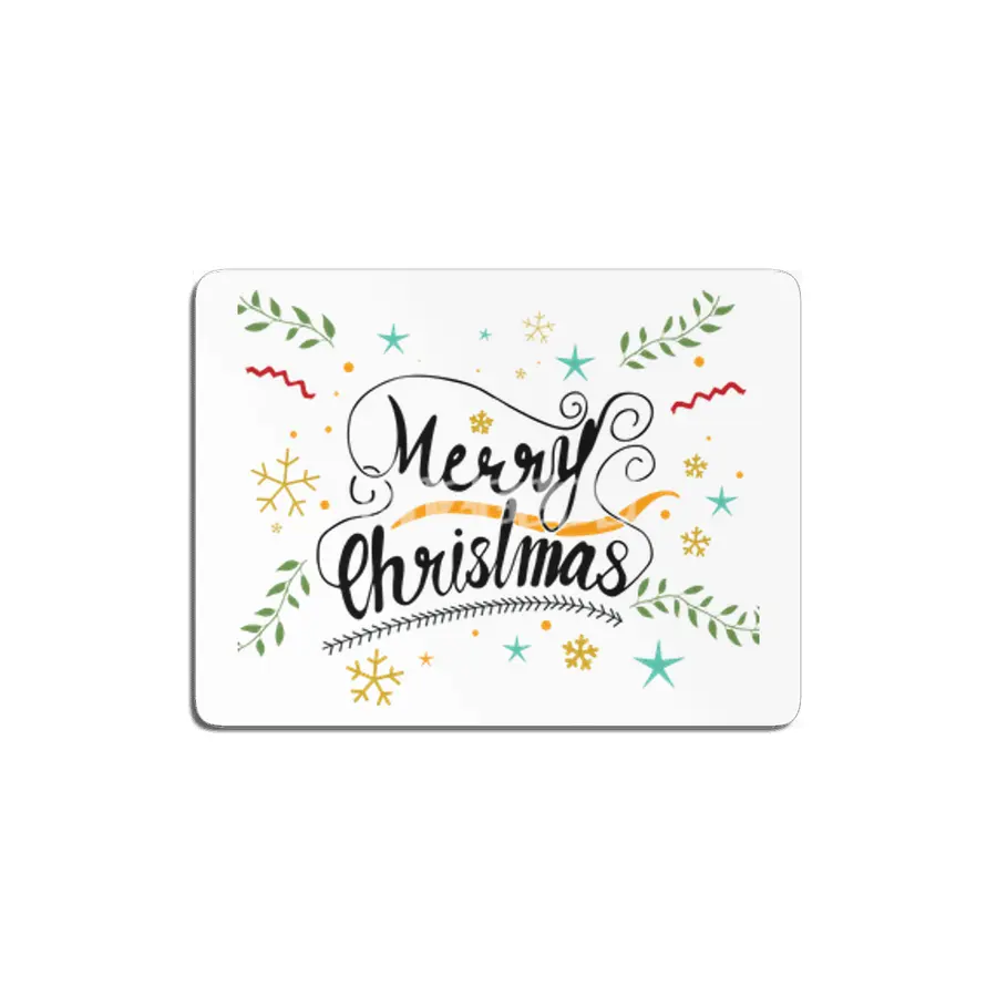 Merry Christmas Hand Lettering Artwork MDF Tablo