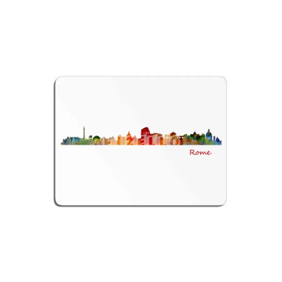 Rome Cityscape watercolor skyline MDF Tablo