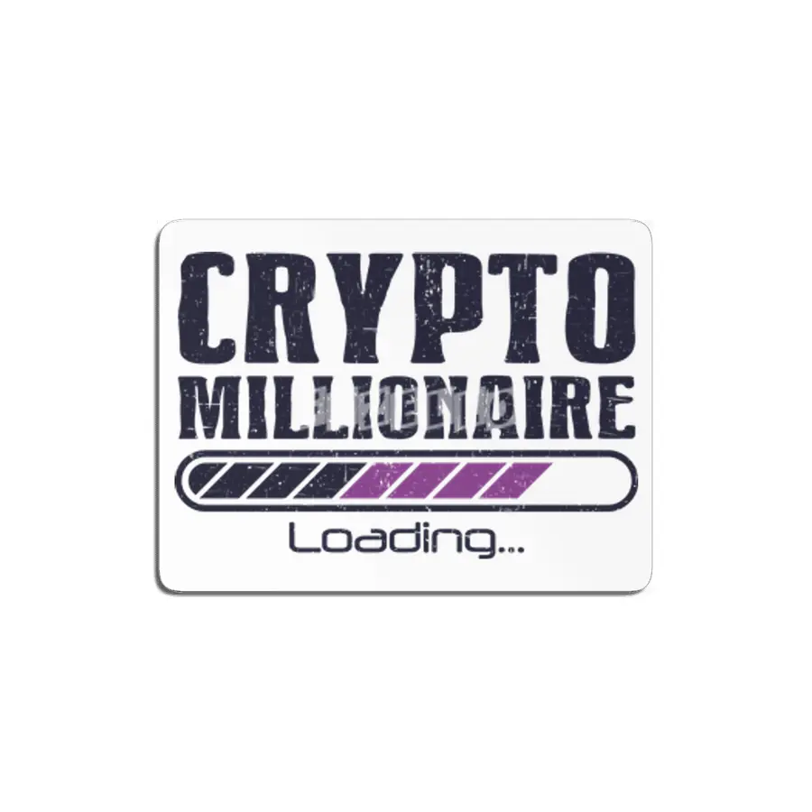 Crypto Millionaire Funny Bitcoin Crypto MDF Tablo