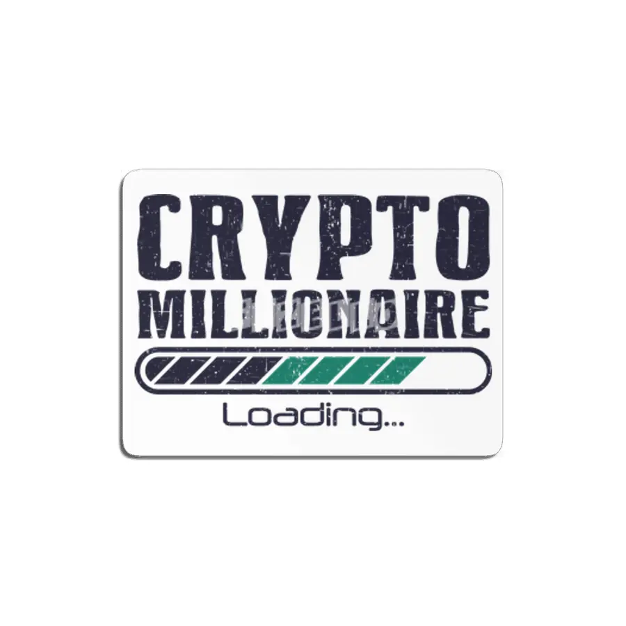 Crypto Millionaire Funny Bitcoin Crypto MDF Tablo