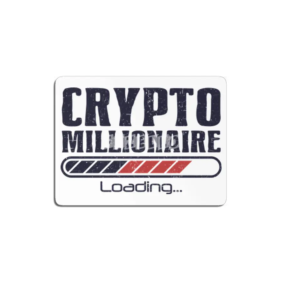 Crypto Millionaire Funny Bitcoin Crypto MDF Tablo