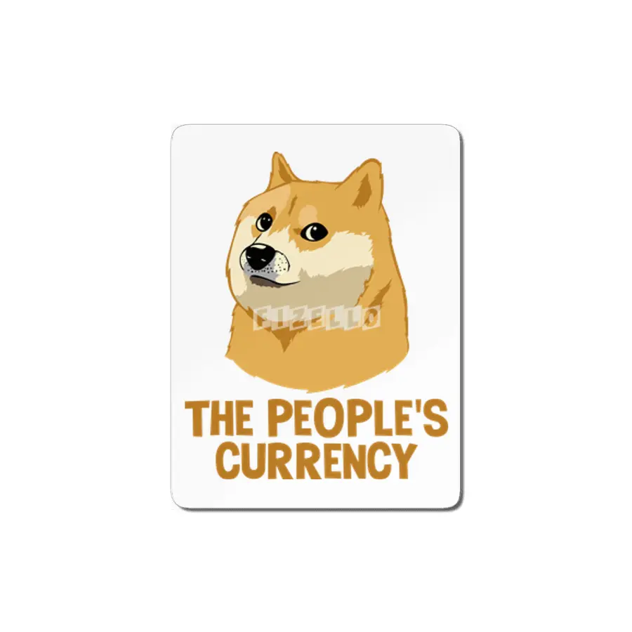 Dogecoin The People Currency Funny Crypto MDF Tablo