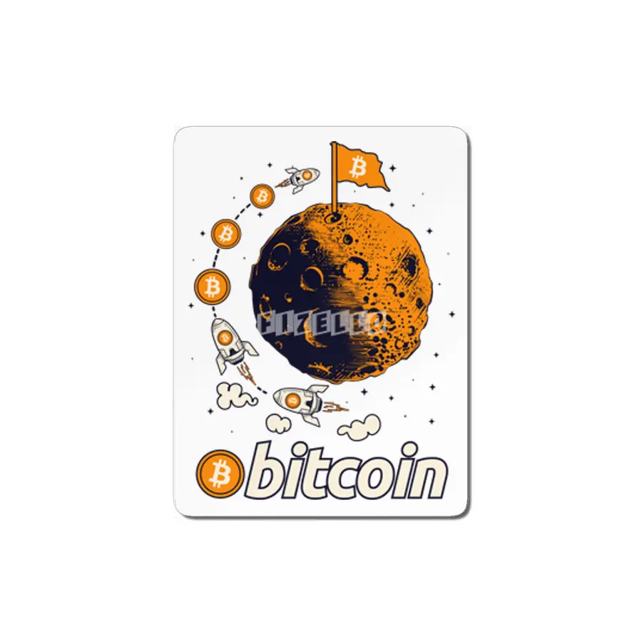 Bitcoin To The Moon Crypto Cryptocurrency MDF Tablo