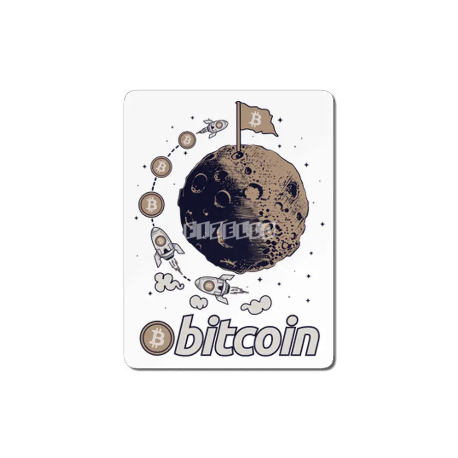 Bitcoin To The Moon Funny Crypto Cryptocurrency MDF Tablo