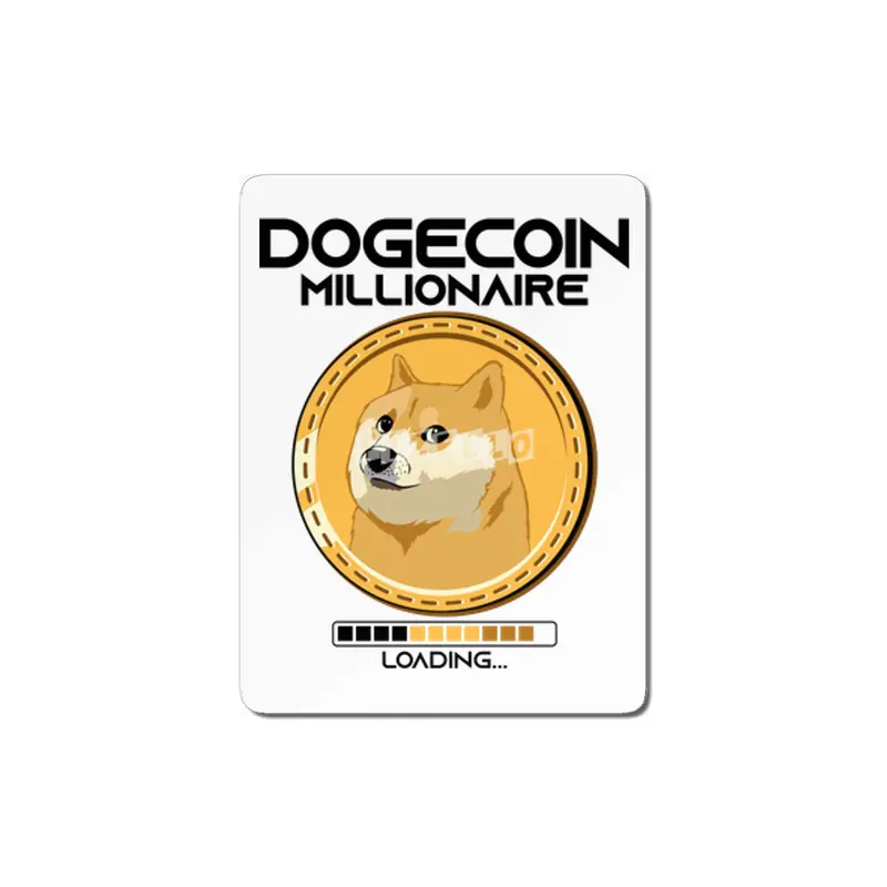 Dogecoin Millionaire Funny Crypto Cryptocurrency MDF Tablo