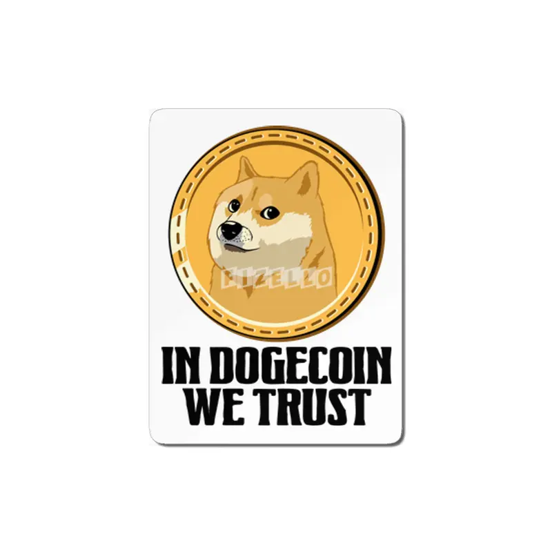 In Dogecoin We Trust Funny Crypto Cryptocurrency MDF Tablo