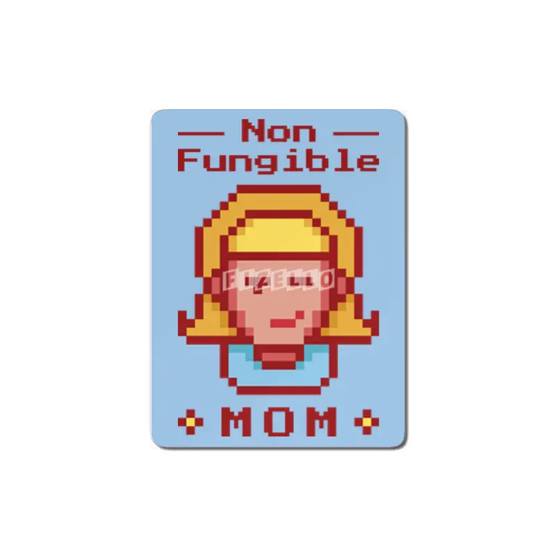 NFT Non-Fungible Mom  Crypto Art Token Mother's Day MDF Tablo
