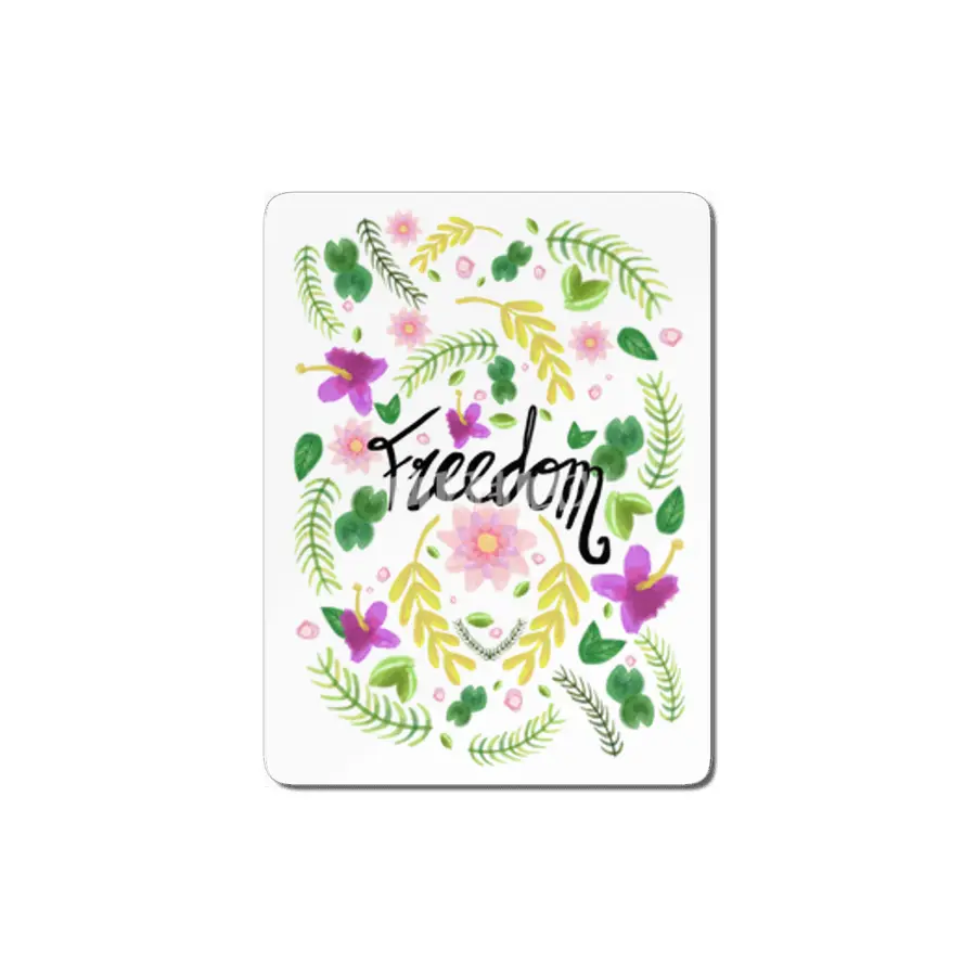 Freedom. Floral Pattern (flowers pattern) MDF Tablo