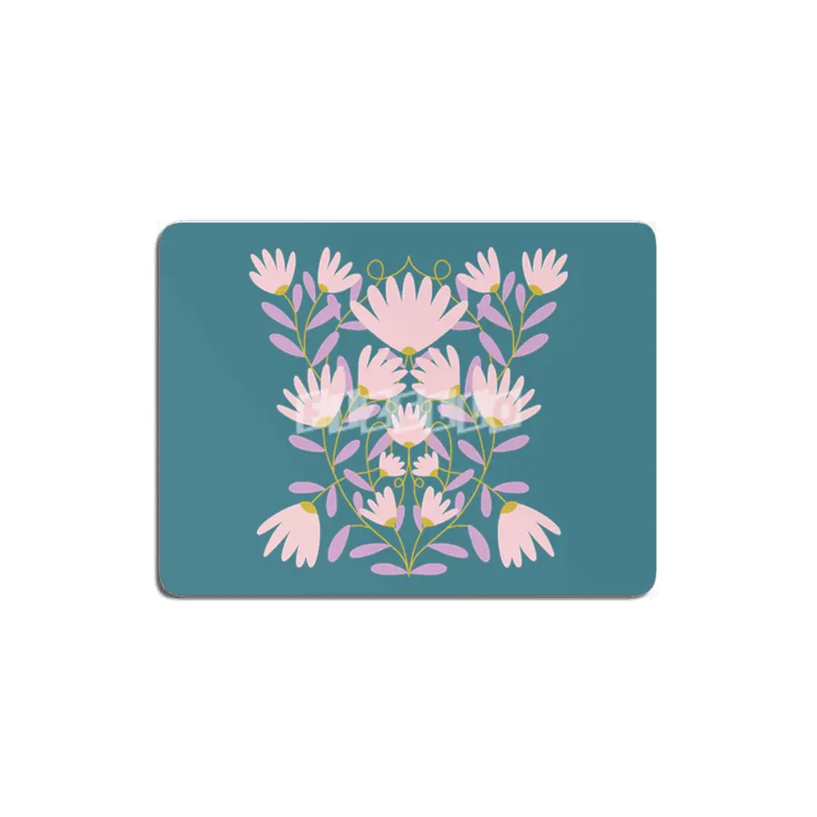 Pastel Floral Damask MDF Tablo