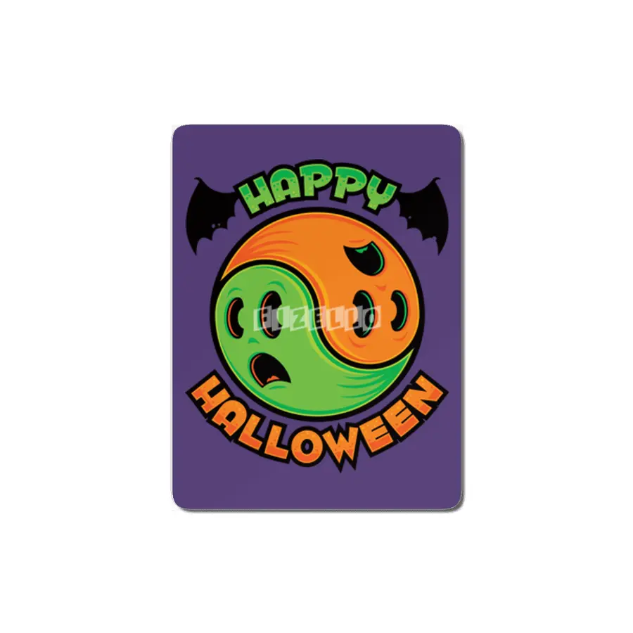 Happy Halloween Ghost Yin-Yang MDF Tablo