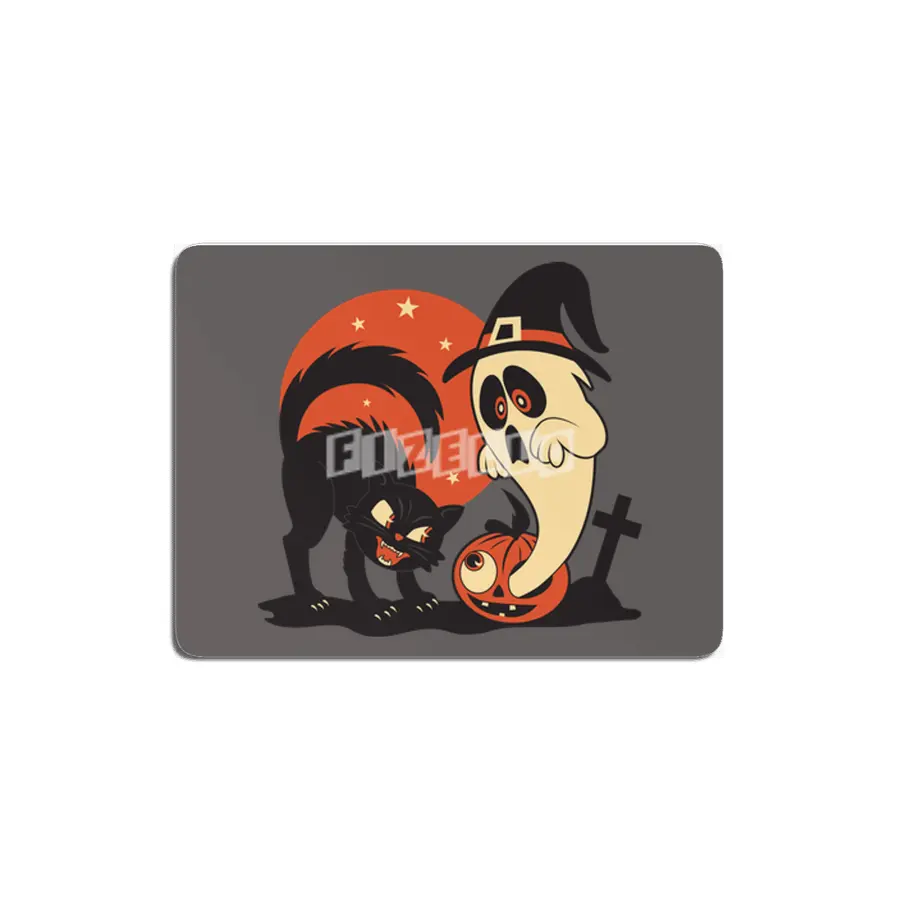 Retro Halloween Scene MDF Tablo