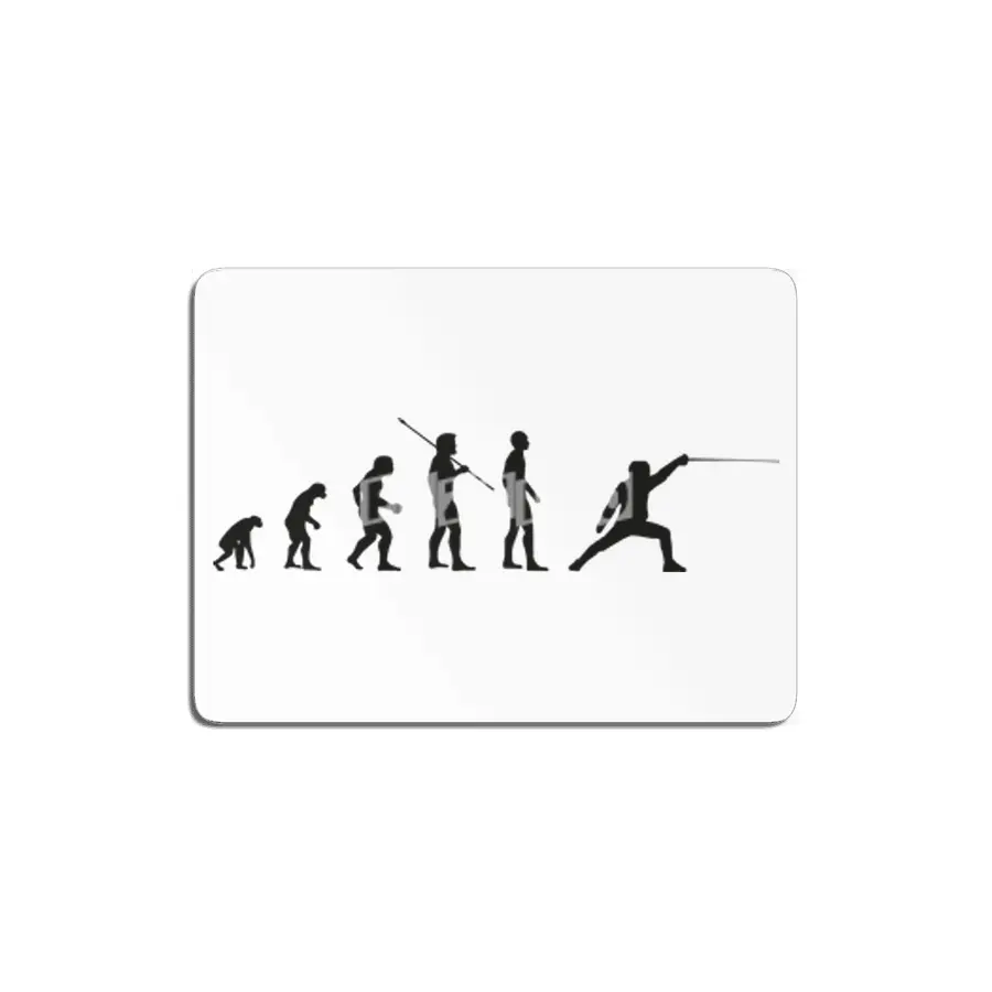 Fencer Man Evolution Fencing Evolutionist Meme MDF Tablo