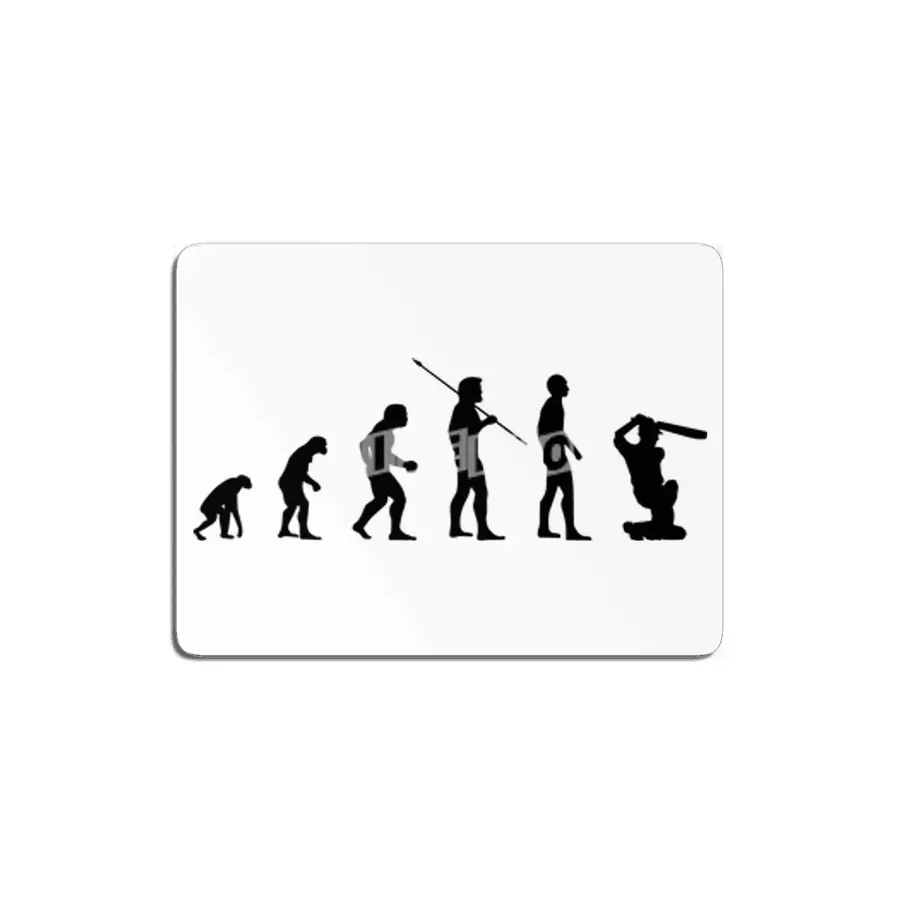 Funny Cricket Batter Evolution of Man Sports Bv MDF Tablo