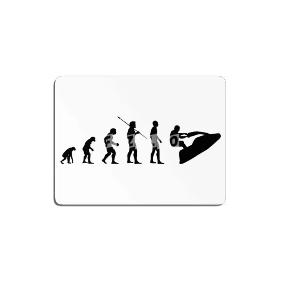 Funny Evolution of Man Watercraft Pwc Shape Bv MDF Tablo