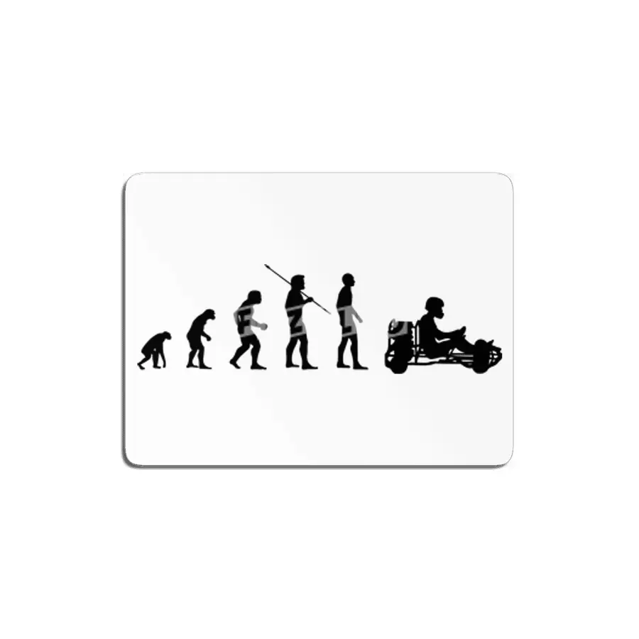 Funny Go Kart Racer Evolution Meme Parody Bv MDF Tablo