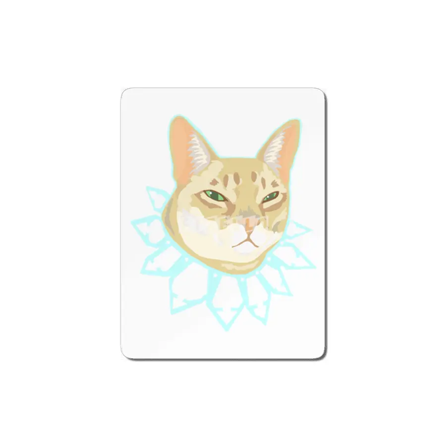 Cool Singapura Cat - Natural  MDF Tablo