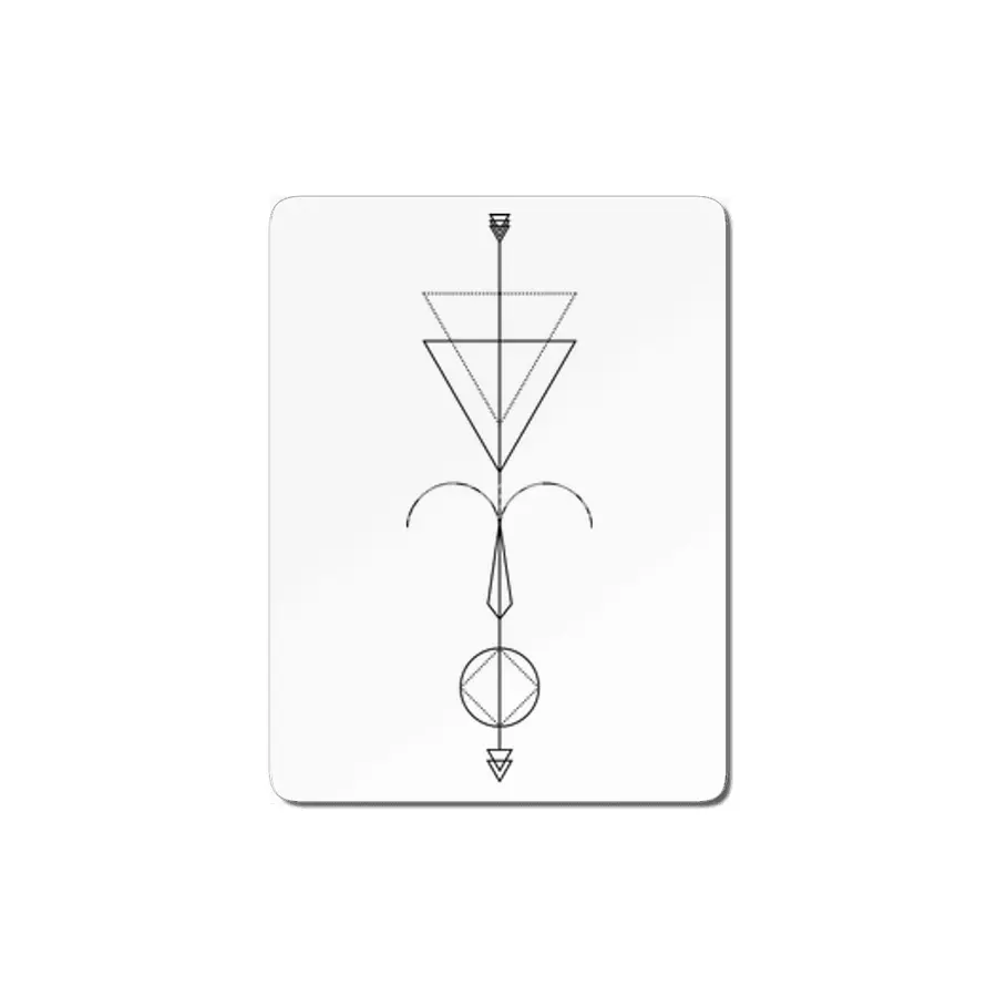 Aries Arrow - Geometric Astrology MDF Tablo