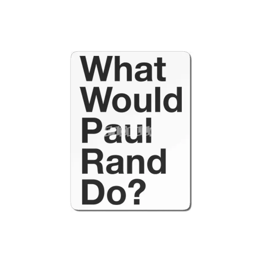 What Would Rand Do? (Black) MDF Tablo
