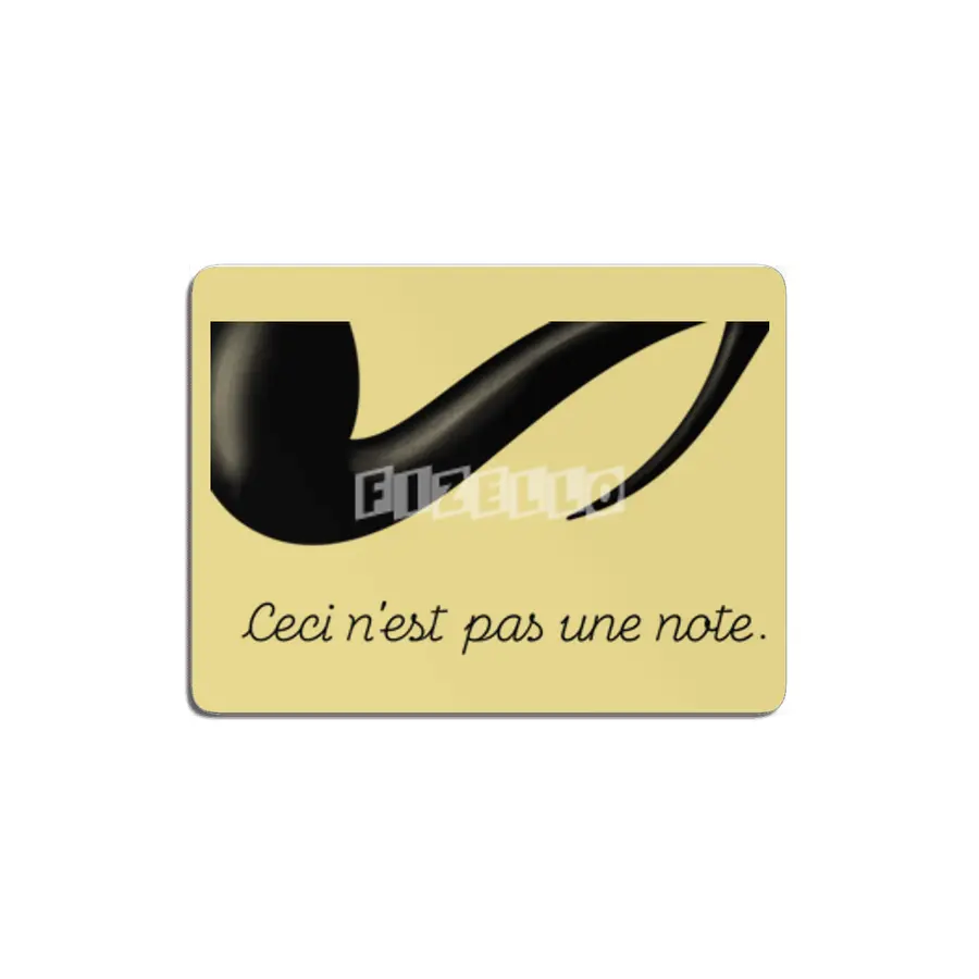 Ceci n'est pas une note MDF Tablo