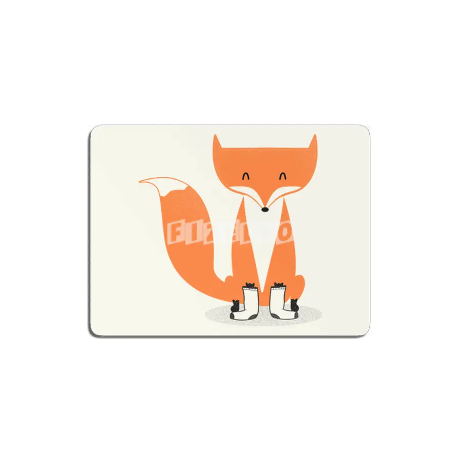 A Fox With Socks MDF Tablo