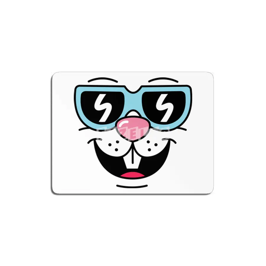 Cool Rabbit (face) MDF Tablo