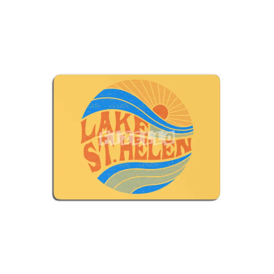 Retro Sun and Waves - Lake St. Helen MDF Tablo