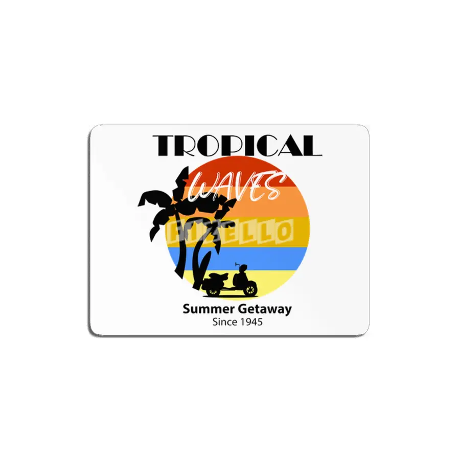 Tropical Waves Summer Getaway MDF Tablo