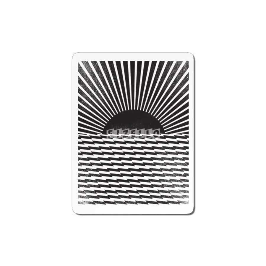 Sunset waves geometry MDF Tablo