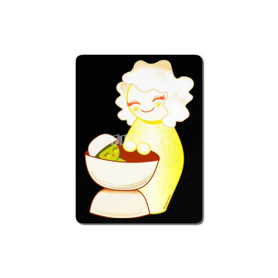 Kokeshis Sweet mother and Little Pistachio MDF Tablo