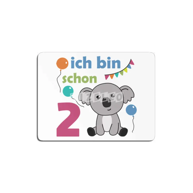 2nd Birthday Koala Two Years Old Cute Animals MDF Tablo