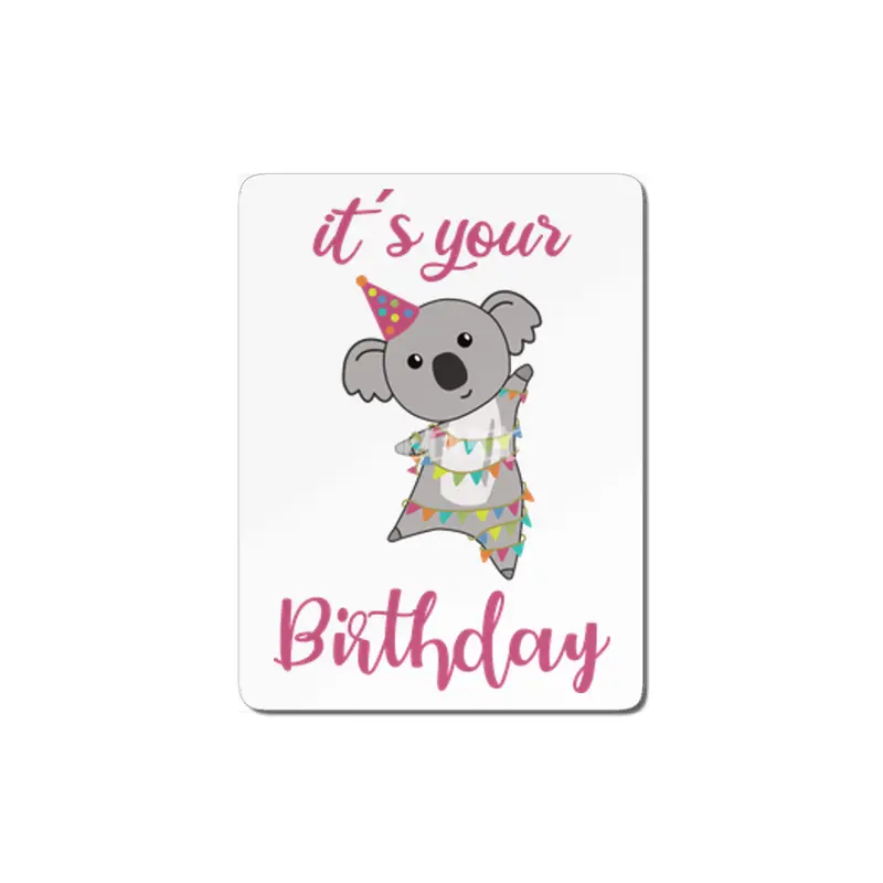 Happy Birthday Wishes To You Koala Cute Animals MDF Tablo