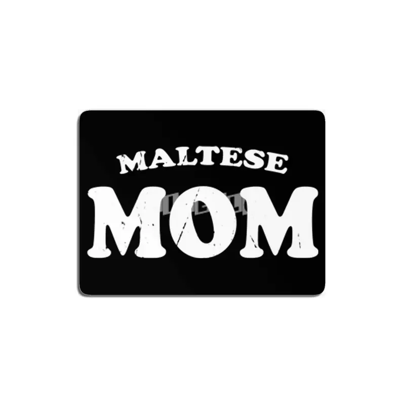 Maltese Mom Dog Mother Cute Pet Distressed T-Shirt Gift For Animal Lover Shelter Worker Funny MDF Tablo