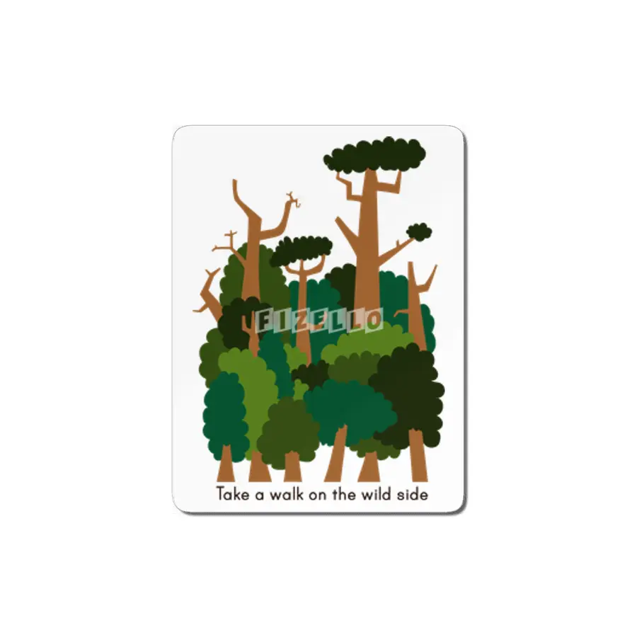 Take a Walk on the Wild Side (natural) MDF Tablo