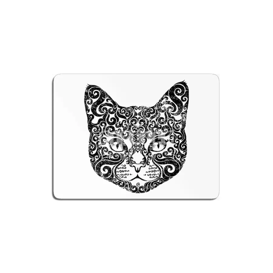 Swirly Cat MDF Tablo