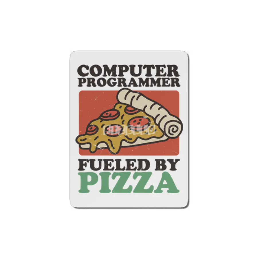 Computer Programmer Fueled By Pizza MDF Tablo