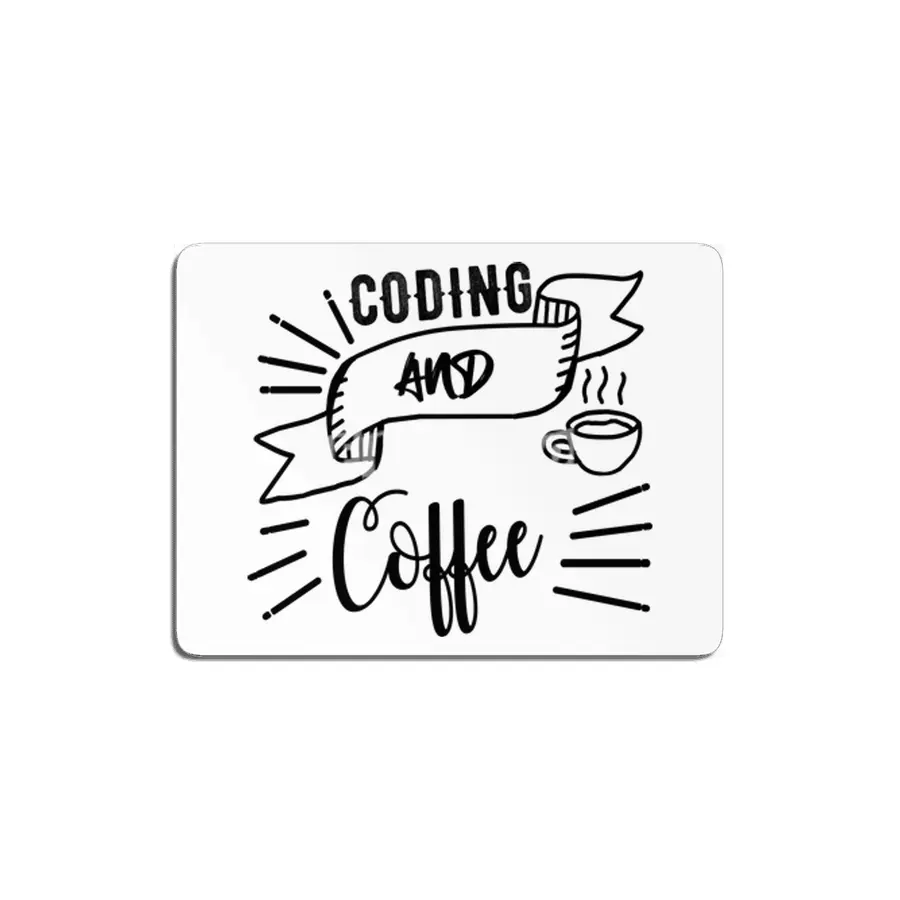 Coffee and Coding Gift idea  Programmers MDF Tablo