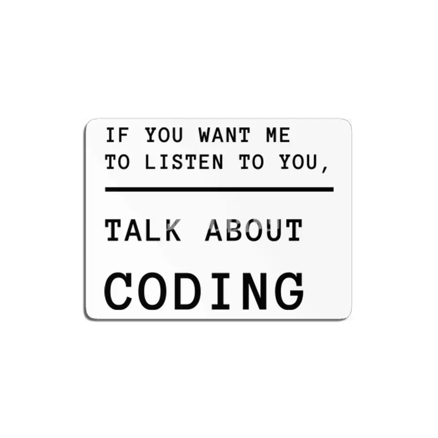 If you want me to listen talk about coding - black-lettering MDF Tablo