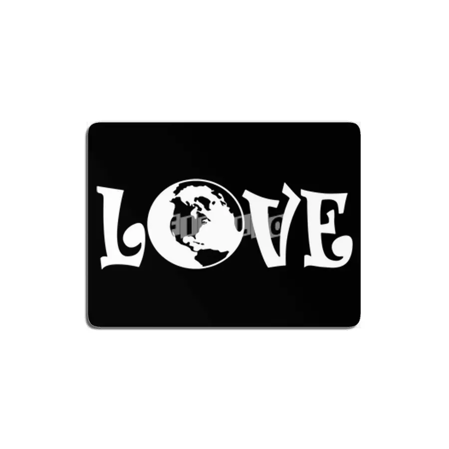 Love Earth Hippie Mother Earth Globe MDF Tablo