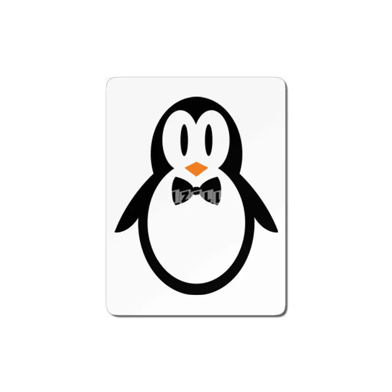 bow tie penguin cute cartoon animal character MDF Tablo