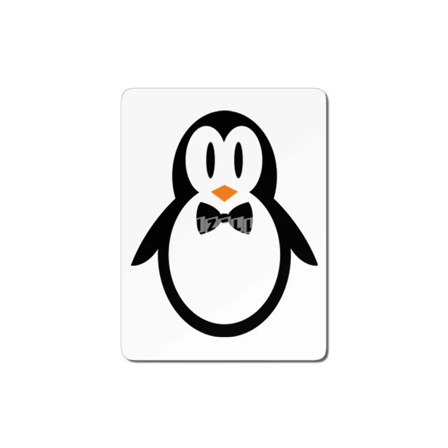 bow tie penguin cute cartoon animal character MDF Tablo