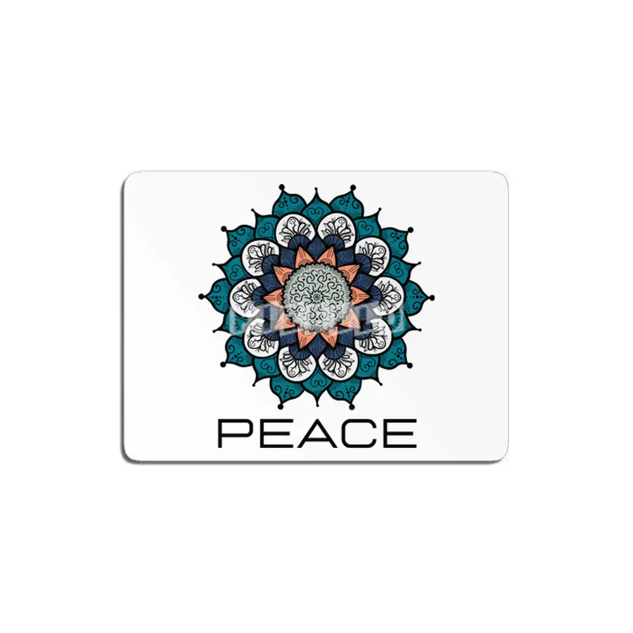 Peace Mandala | Yoga | Pilates | Rave | Floral MDF Tablo