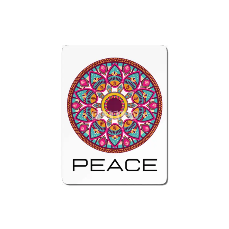Peace Mandala | Yoga | Pilates | Rave | Floral MDF Tablo