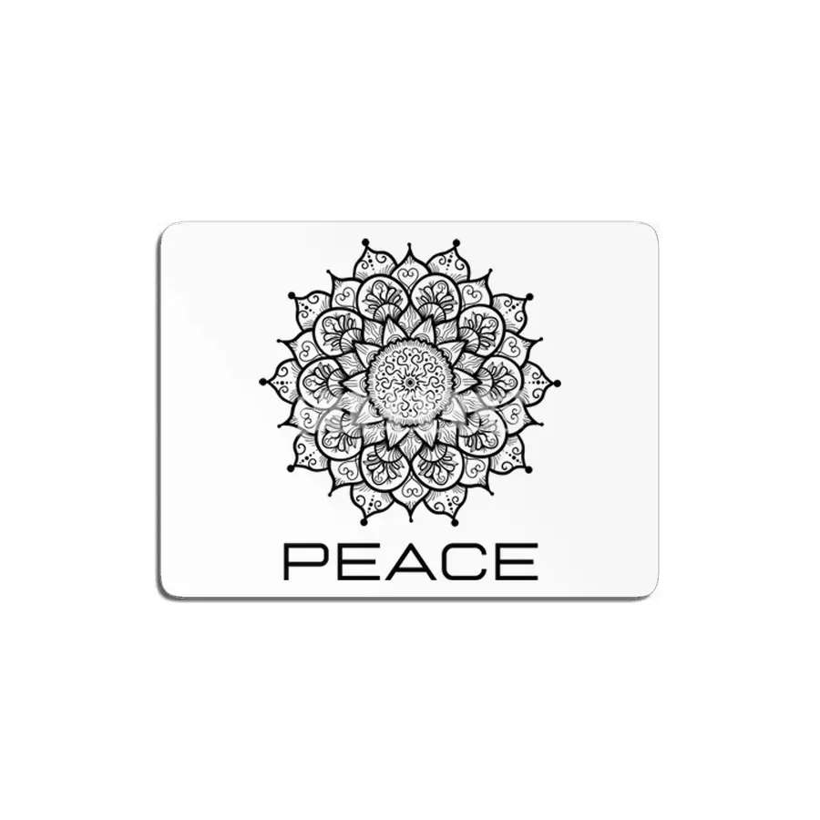 Peace Mandala | Yoga | Pilates | Rave | Floral MDF Tablo