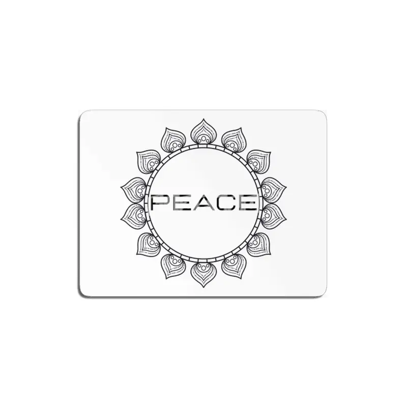 Peace Mandala | Yoga | Pilates | Rave | Floral MDF Tablo