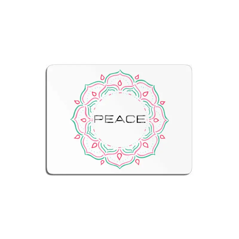 Peace Mandala | Yoga | Pilates | Rave | Floral MDF Tablo