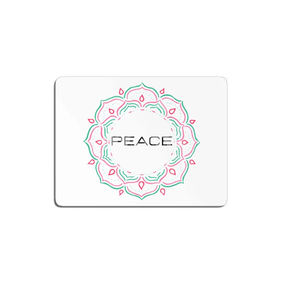 Peace Mandala | Yoga | Pilates | Rave | Floral MDF Tablo