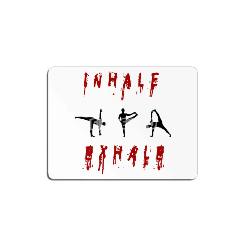 inhale and exhale yoga design MDF Tablo
