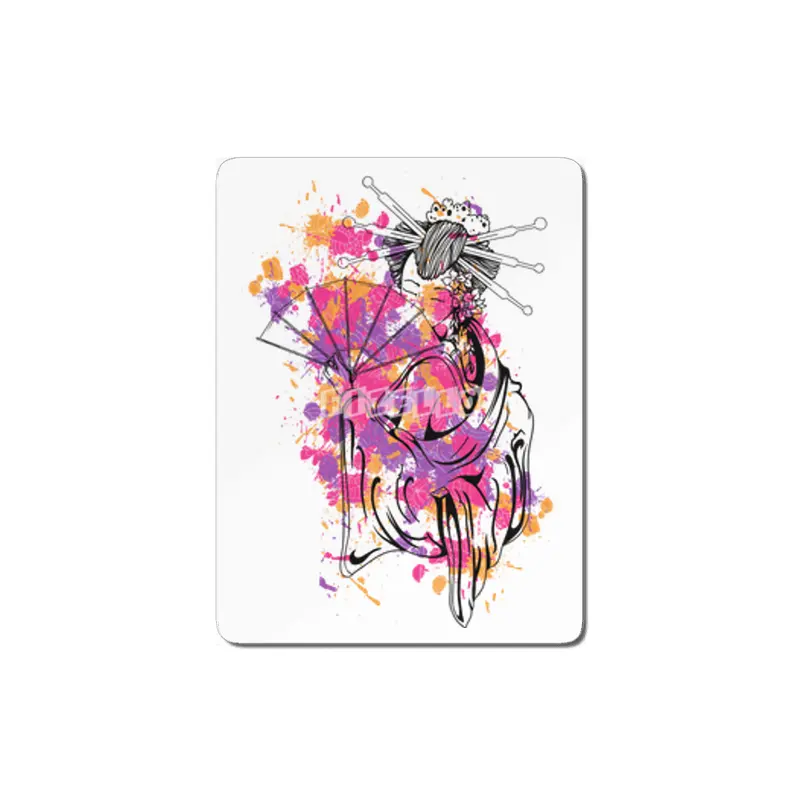 BEAUTIFUL JAPANESE WOMAN - Colorful Kimono Woman With Fan MDF Tablo