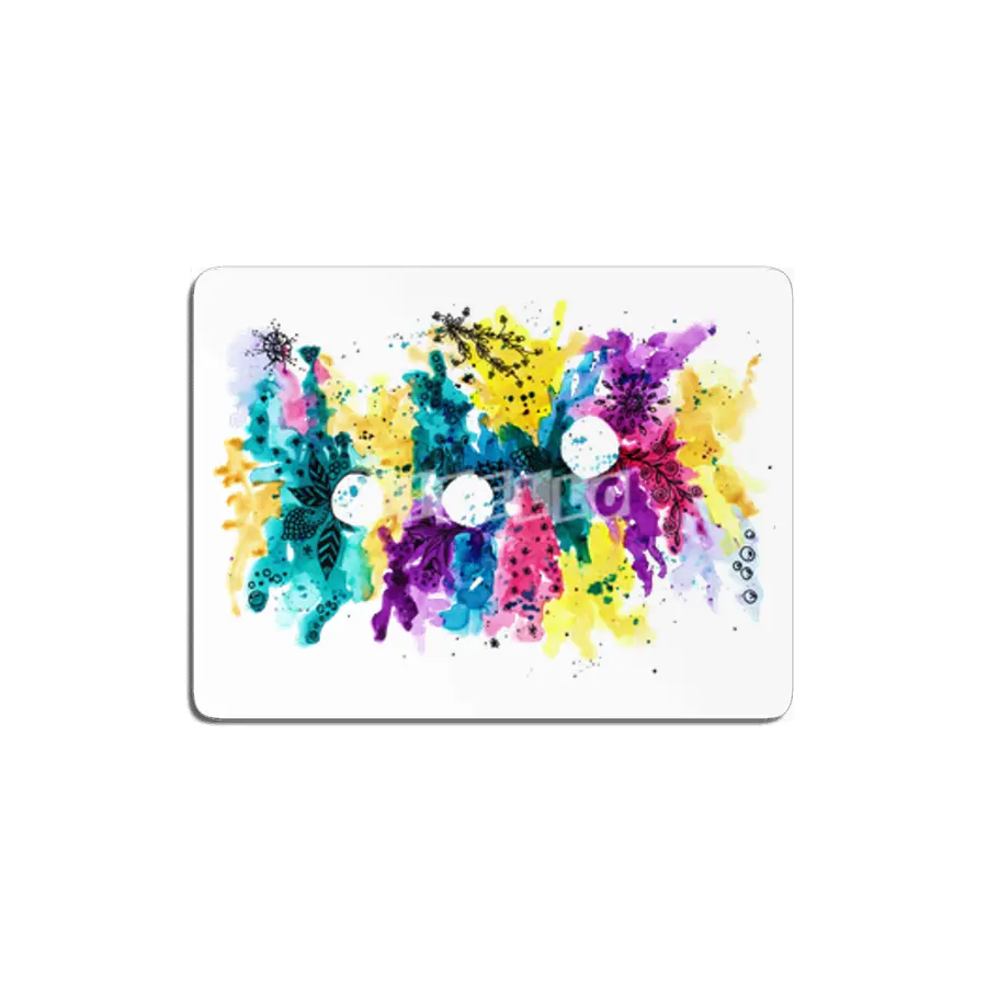 Life is colorful | Watercolor and ink doodling MDF Tablo